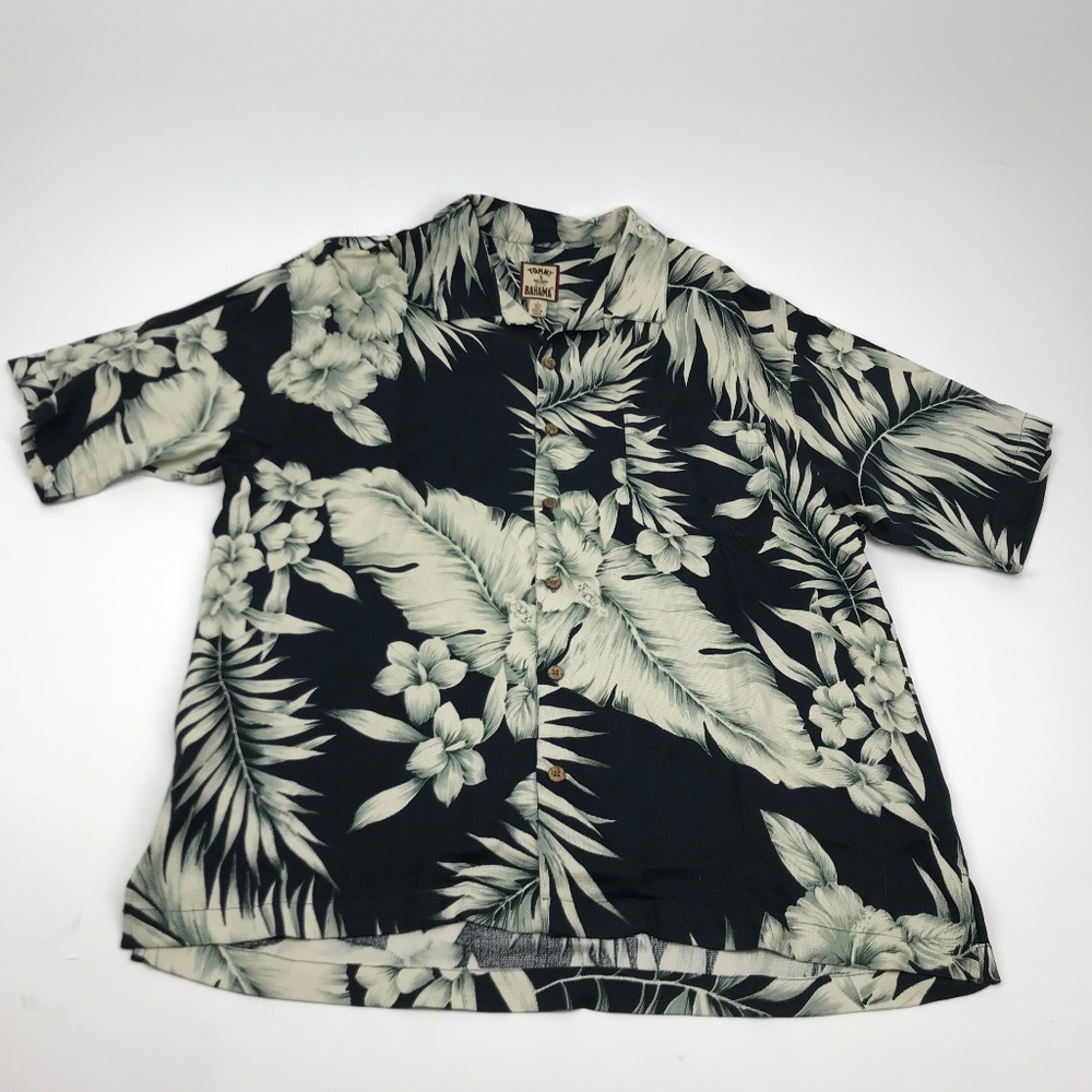 Tommy Bahama Mens Hawaiian Shirt Floral Sz L